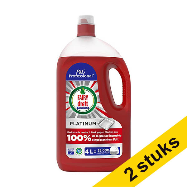 Aanbieding: 2x Dreft Professional Platinum afwasmiddel (4 liter) SDR06223 - 1