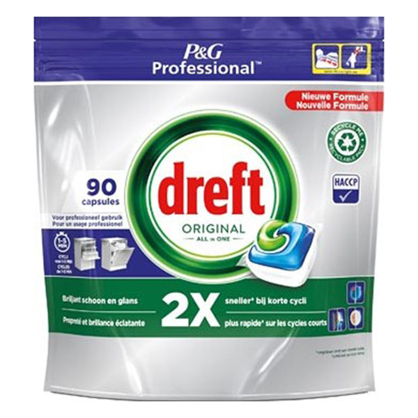 Dreft Professional All-In-One vaatwastabletten Regular (90 vaatwasbeurten) SDR06139 - 1
