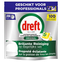 Dreft Professional All-in-One Original Lemon Vaatwastabletten (100 vaatwasbeurten) SDR08727