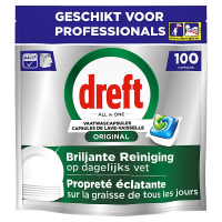 Dreft Professional  All-in-One Original Vaatwastabletten (100 vaatwasbeurten) SDR08725