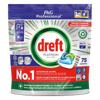 Dreft Professional All-in-One Platinum vaatwastabletten Regular (75 vaatwasbeurten)  SDR06141