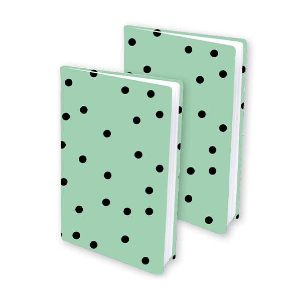 Dresz rekbare boekenkaft A4 dots (2 stuks) 144821 400696 - 1