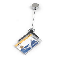 Durable Deluxe Pro kaarthouder met afrolmechanisme 85 x 54 mm (10 stuks) 830758 310091