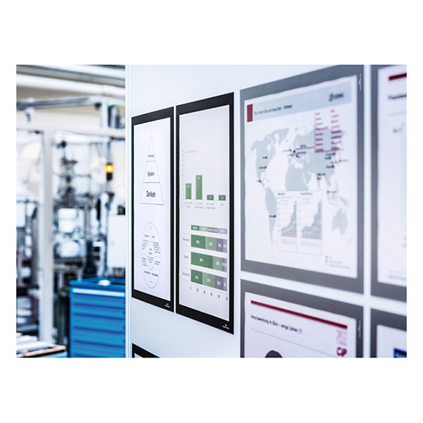 Durable Duraframe MAGNETIC informatiekader A3 magnetisch zwart (5 stuks) 486801 310209 - 2