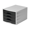 Durable ECO ladeblok zwart (4 laden) 776201 310232
