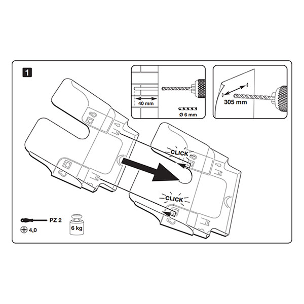 Durable Flexiplus wandfolderhouder A4 1700014061 310135 - 2