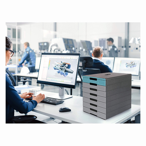 Durable Idealbox Pro ladeblok blauw (7 laden) 776306 310253 - 3