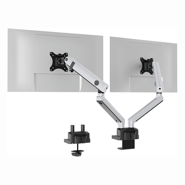 Durable Select Plus monitorarm voor 2 monitoren zilver (met klem en bladdoorvoer) 509723 310268 - 2