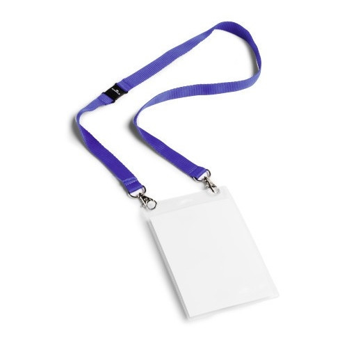 Durable evenementenbadge met textielkoord donkerblauw (10 stuks) 852507 310061 - 1