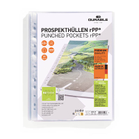 Durable geperforeerde hoesjes transparant A4 11-gaats 80 micron (40 stuks) 310292
