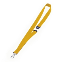 Durable keycord met karabijnhaak geel (10 stuks) 813704 310052