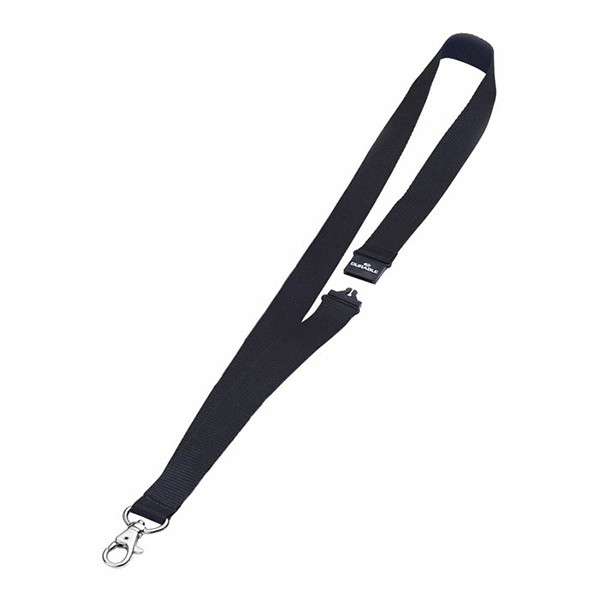Durable keycord met karabijnhaak zwart (10 stuks) 813701 310050 - 1