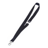 Durable keycord met karabijnhaak zwart (10 stuks)