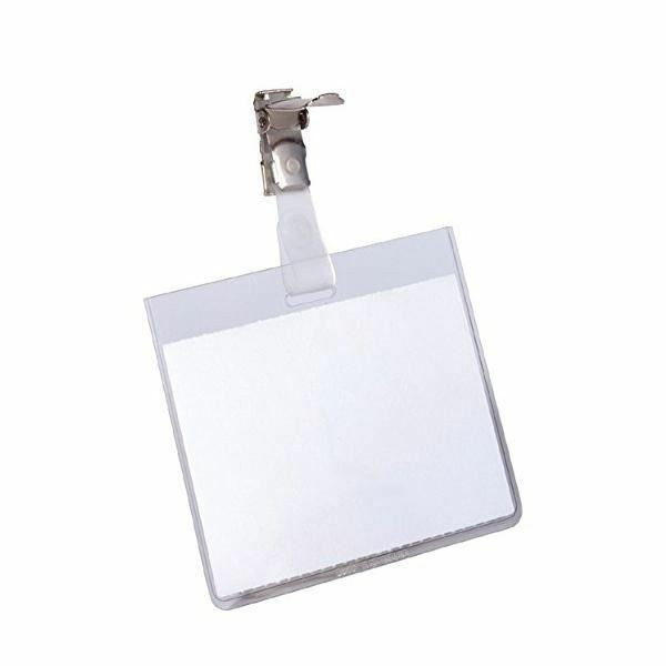 Durable naambadge gesloten met klem 90 x 60 mm (25 stuks) 310077 - 1