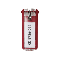 Durable sleutelhanger rood (6 stuks) 195703 310218