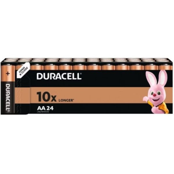 Verkeerd Cokes Hechting Duracell AA MN1500 batterij 24 stuks Duracell 123inkt.be