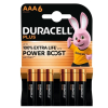 Duracell Plus Power Boost 100% Extra Life AAA / MN2400 / LR03 alkalinebatterij 6 stuks