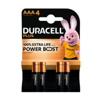 Duracell Plus Power Boost 150% Extra Life AAA MN2400 batterij 4 stuks ADU00400