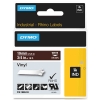 Dymo 1805418 IND Rhino tape vinyl wit op bruin 19 mm (origineel)