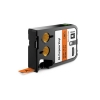 Dymo 1868766 XTL tape vinyl zwart op oranje 12 mm (origineel) 088902 - 1