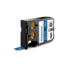Dymo 1868776 XTL tape vinyl wit op blauw 12 mm (origineel)