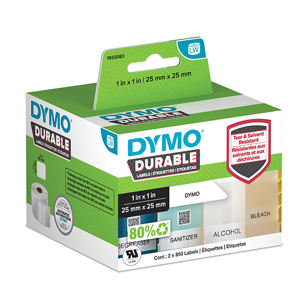 Dymo 1933083 / 2112286 duurzame vierkante etiketten (origineel) 088576 - 1