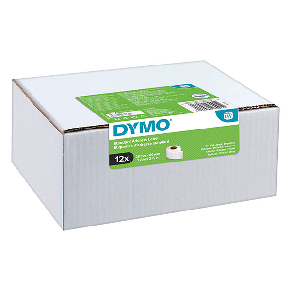 Dymo 2093091 adresetiketten 12 rollen 99010 (origineel) 2093091 089154 - 1