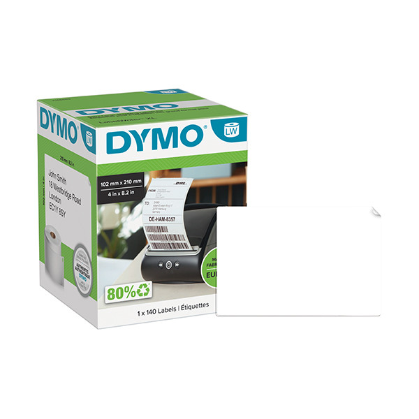 Dymo 2166659 brede adresetiketten 102 x 210 mm DHL (origineel) 2166659 088594 - 1