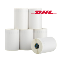 Dymo 2177565 brede adresetiketten DHL 6 stuks 2166659 (123inkt huismerk) 089177