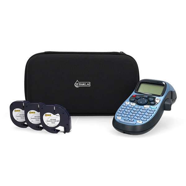 Dymo LT-100H beletteringsysteem zwart bundel met opbergtas en 3 tapes 833491 - 1