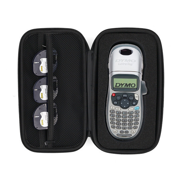 Dymo LetraTag LT-100H beletteringsysteem (zilver) bundel met opbergtas en 3 tapes 653787 - 2