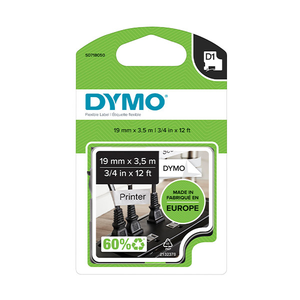 Dymo S0718050 / 16958 tape flexibel nylon 19 mm (origineel) S0718050 088534 - 1