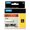 Dymo S0718500 / 18436 IND Rhino tape vinyl zwart op oranje 19 mm (origineel)