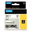 Dymo S0718600 / 18444 IND Rhino tape vinyl zwart op wit 12 mm (origineel)