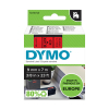 Dymo S0720720 / 40917 tape zwart op rood 9 mm (origineel)