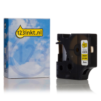 Dymo S0720790 / 43618 tape zwart op geel 6 mm (123inkt huismerk) S0720790C 088005