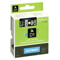 Dymo S0721010 / 53721 tape wit op zwart 24 mm (origineel) S0721010 088438