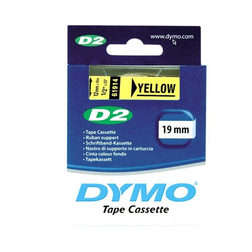 Dymo S0721180 / 61914 tape geel 19 mm (origineel) S0721180 088814 - 1