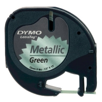 Dymo S0721740 / 91209 tape metaalkleurig groen 12 mm (origineel) S0721740 088316