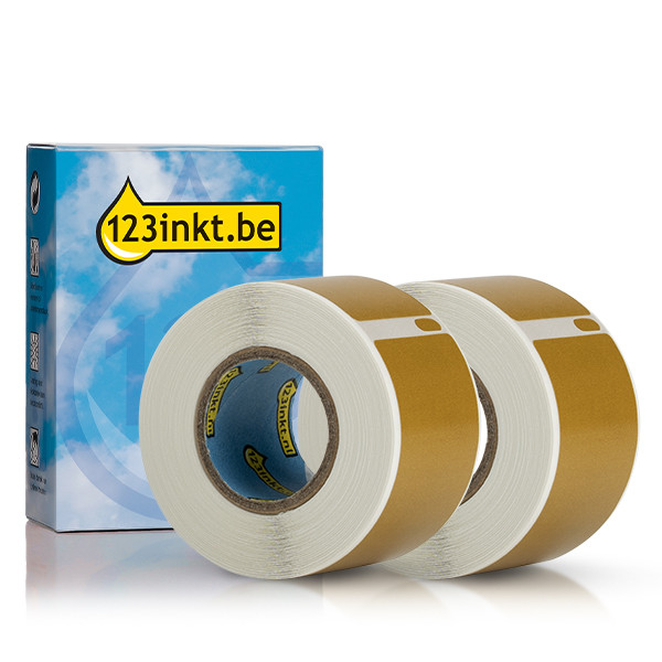 Dymo S0722370 / 99010 adresetiketten 2 rollen goud (123inkt huismerk) 089363 - 1