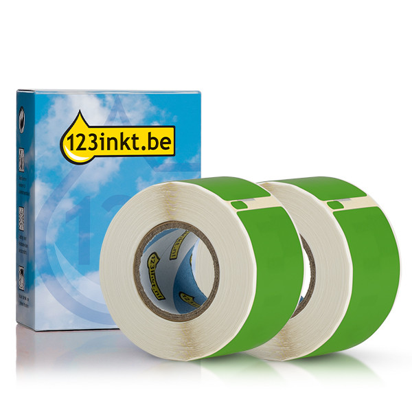 Dymo S0722370 / 99010 adresetiketten 2 rollen groen (123inkt huismerk) 089360 - 1
