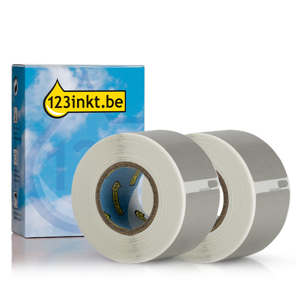 Dymo S0722370 / 99010 adresetiketten 2 rollen zilver (123inkt huismerk) 089358 - 1