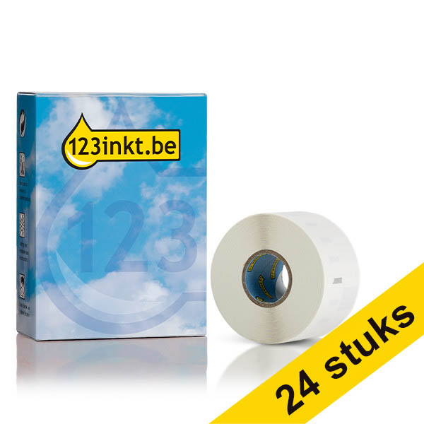 Dymo S0722390/13187 brede adresetiketten voordeelverpakking 24 stuks 99012 (123inkt huismerk) nieuwe versie 650887 - 1