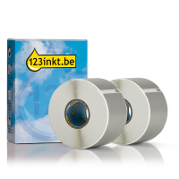 Dymo S0722400 / 99012 brede adresetiketten 2 rollen zilver (123inkt huismerk) 089368