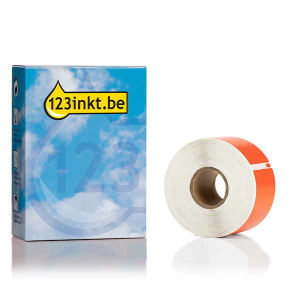 Dymo S0722400 / 99012 brede rode adresetiketten 2 rollen (123inkt huismerk) S0722400C 089269 - 1