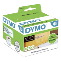 Dymo S0722410 / 99013 brede transparante adresetiketten (origineel) S0722410 088506
