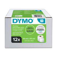 Dymo S0722420 / 13186 verzend- en naambadge etiketten voordeelverpakking 12 rollen 99014 (origineel) S0722420 088548