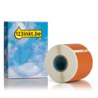 Dymo S0722430 / 99014 verzend- en naambadge etiketten oranje (123inkt huismerk) 089373