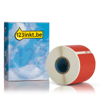 Dymo S0722430 / 99014 verzend- en naambadge etiketten rood (123inkt huismerk) 089371