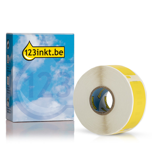 Dymo S0722520 / 11352 grote etiketten voor retouradres geel (123inkt huismerk) 089354 - 1